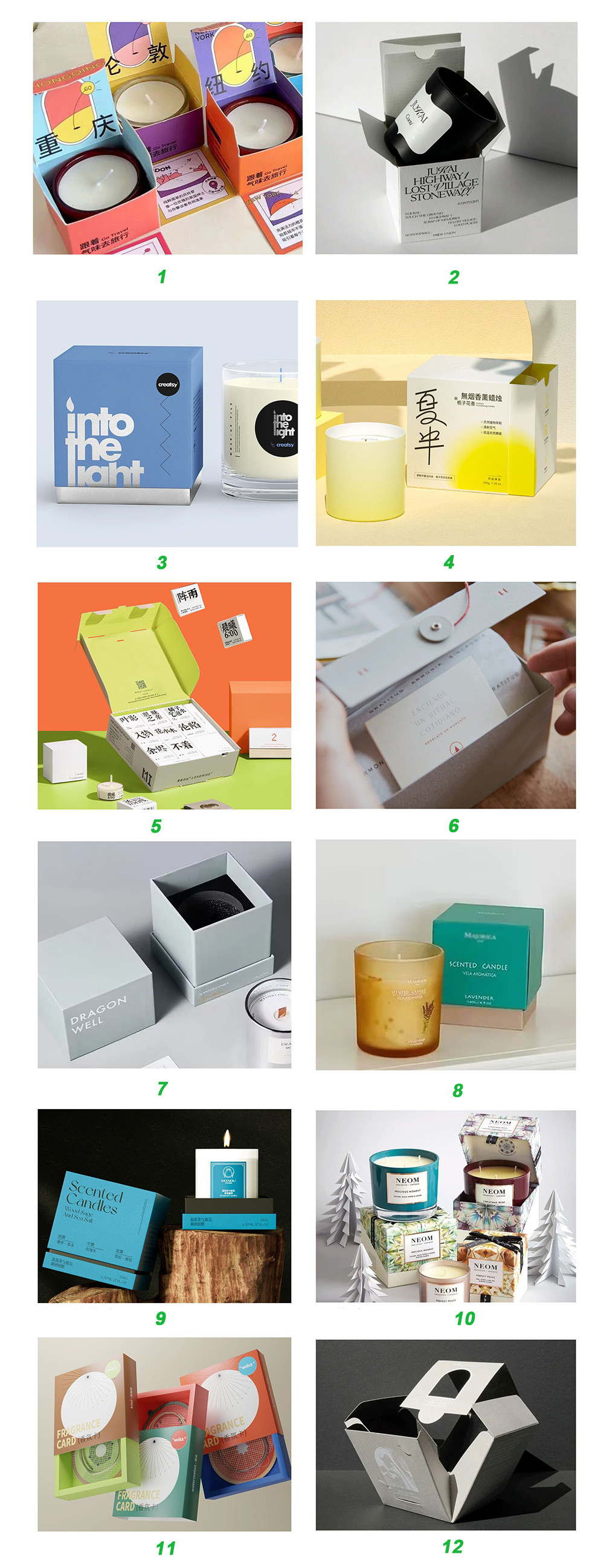 Black Rigid Luxury Candle Gift Box Packaging Display For Retail
