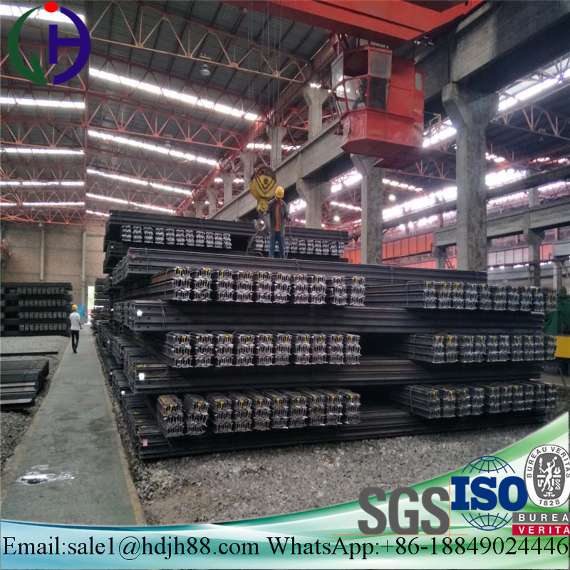 Construction Materials Light Steel Rail 92mm Botton Width For Temporary Transport Line