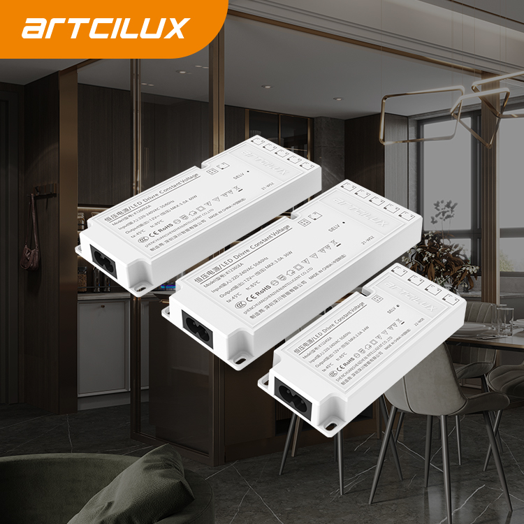 Ultra Slim LED Smart Power Supply For Under Cabinet Lighting Multiple Output Types