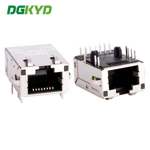 Height 11.3mm 12 Pins GIGABIT RJ45 MAGNETIC JACK MAGNETICS ACC. TO IEEE802.3af