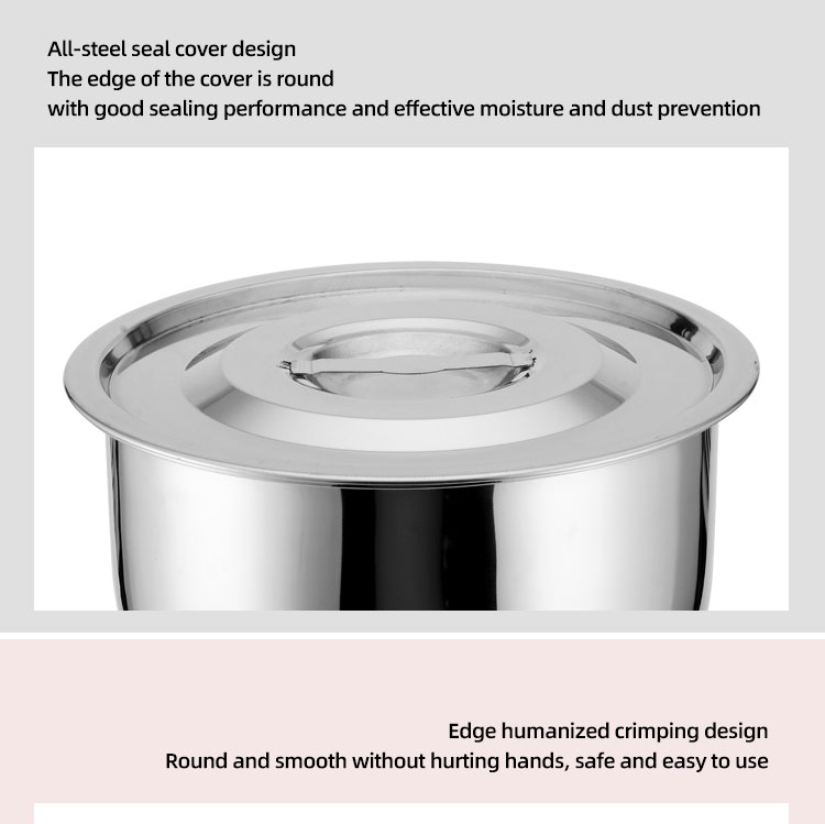 Factory Best Selling 5 Pieces Pots Set Stainless Steel Cooking Pot Set Cookware Sets With Lid
