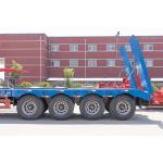 20FT/40FT Skeleton Container Low Bed Truck Semi-Trailer with Self-dumping Steel