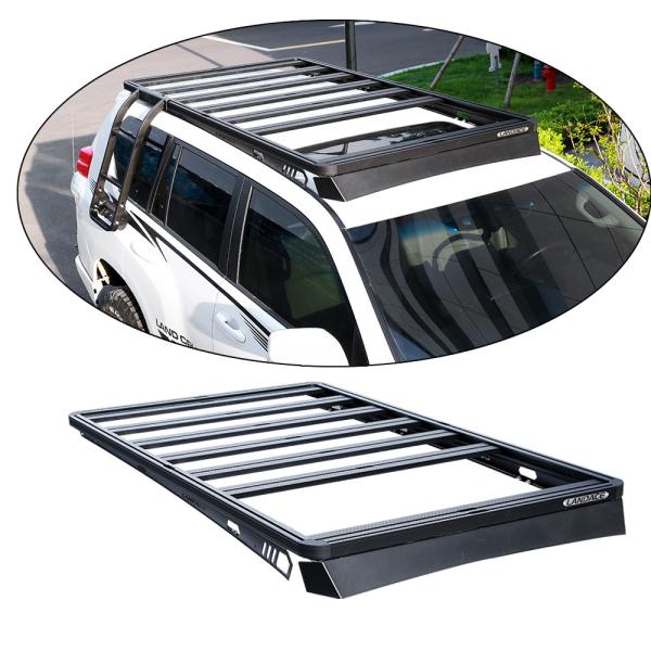 High- Roof Mount Black SUV Car Roof Rack Bar for Toyota Land Cruiser LC76 LC79