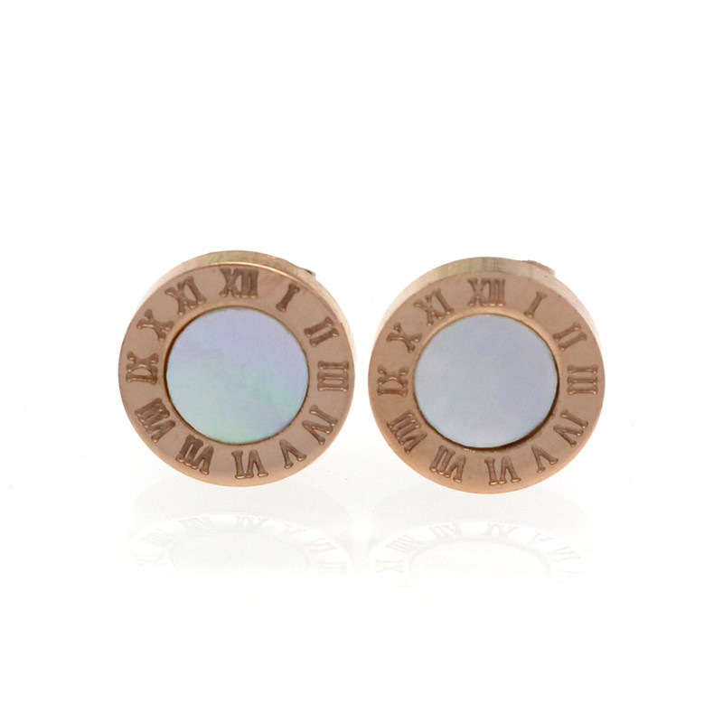 New Gold/Rose/Silver Color Stud Earrings Fashion Famous Brand Jewelry Wedding Party Earrings For Women Lady Men Earrings