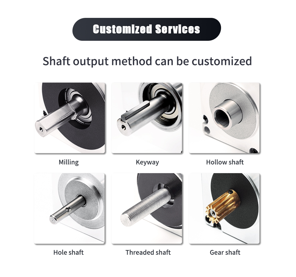1 369 Reduction Ratio Nema 11 Geared Stepper Motor Metal Ring for AGV and AMR Vehicles