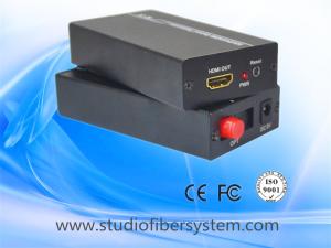 Wholesale 1 port compressed hdmi to fiber optic converter for 1080p hdmi signal over fiber to 0~60km from china suppliers