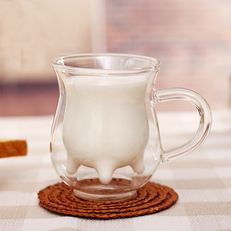 200ml Handmade Double Wall Borosilicate Glass Cup