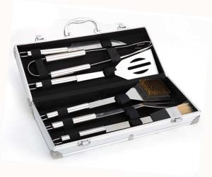 Wholesale Professional 6PCS BBQ Tool Set With Aluminum Case For Outdoor Barbecue from china suppliers