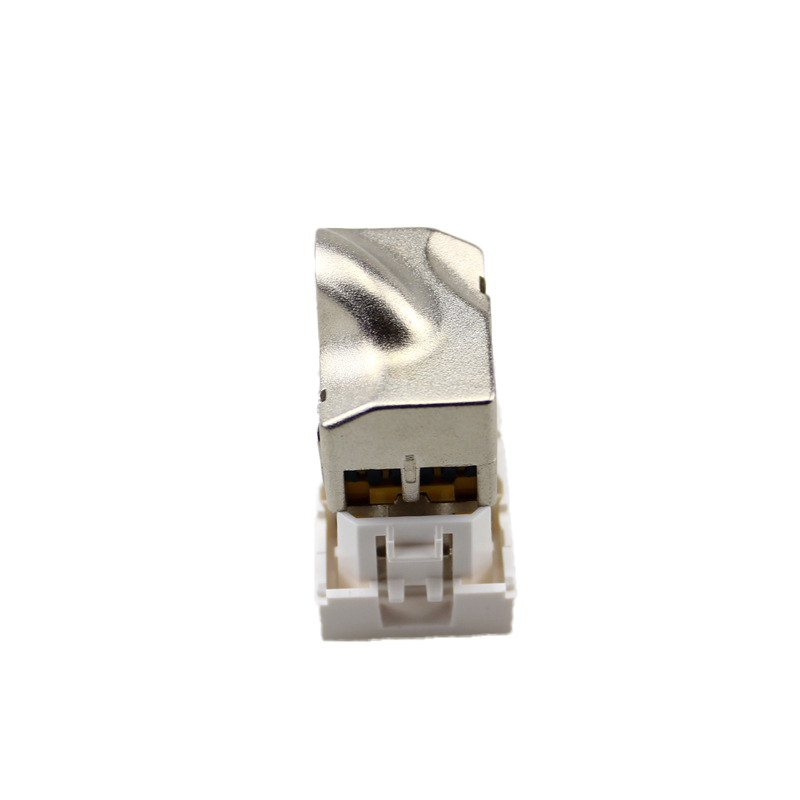 Exact Cables ABS Cat6A Keystone Jack Wall Coupler for RJ45 FTP Shielded Network Module