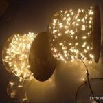 Christmas 100m 666leds 12V LED Clip Lights warm white 5mm party led christmas