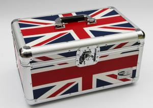 Wholesale LP 7'' Aluminum Union Flag Carry Case DVD Storage Box from china suppliers