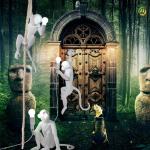 E27 White Monkey Light Resin Hallway Living Room Nordic Pendant Light