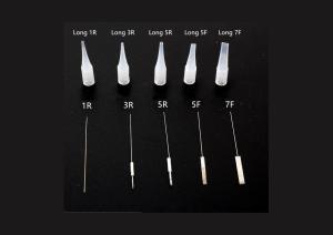 Wholesale Sterile disposable needle 0.35*50mm for permanent makeup/needle cap, for mircobalding tattoo needles and tattoo supplies from china suppliers