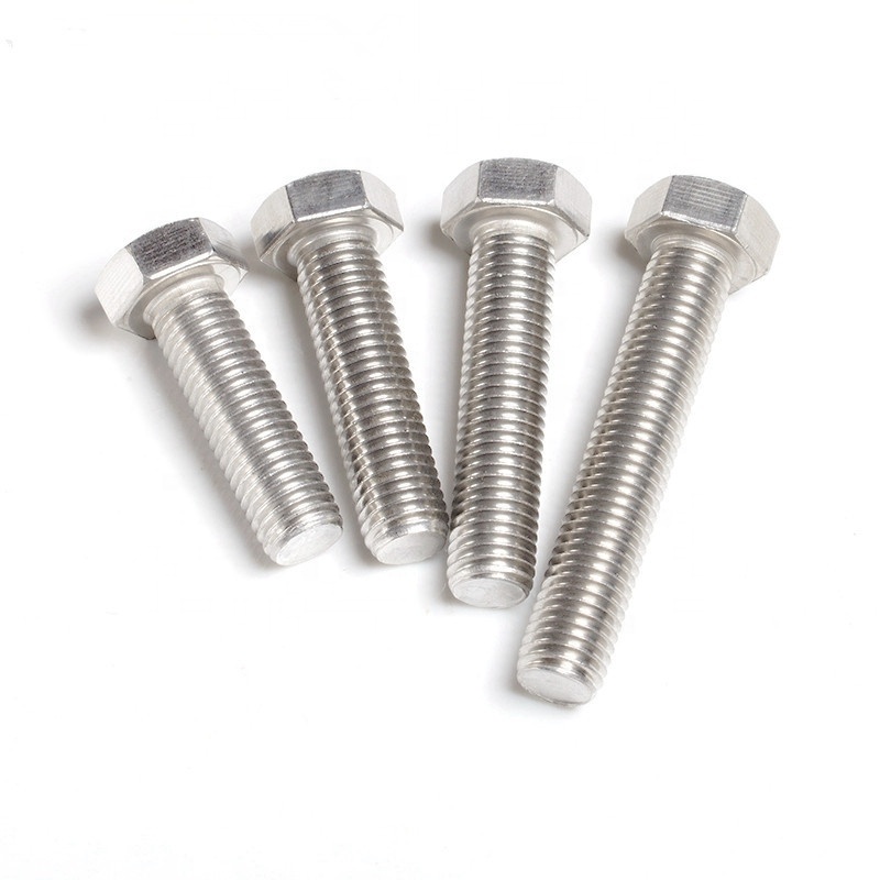 Hexagonal Head Bolts and Nuts Ss 304 316 Stainless Steel Galvanized Steel DIN931 DIN933 Half Thread