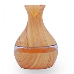 Wholesale Compact 300ml Wood Flower Vase Design Ultrasonic Humidifier Diffuser for Home from china suppliers