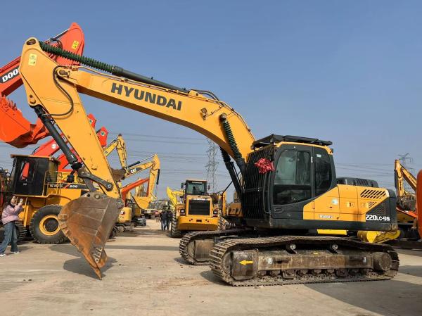 Used original hyundai excavator 220LC-9S heavy equipment 22 tons medium used