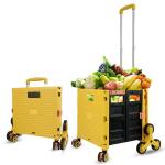 Climb Stairs Plastic Shopping Cart Trolley Supermarket Luggage Camping With