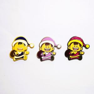 Wholesale 30x30mm Christmas Metal Crafts Zinc Alloy Lapel Pin Die Casting Process from china suppliers