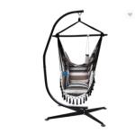 Sturdy 300LBS Capacity Outdoor Garden Patio Hanging Chair Stand with Customized
