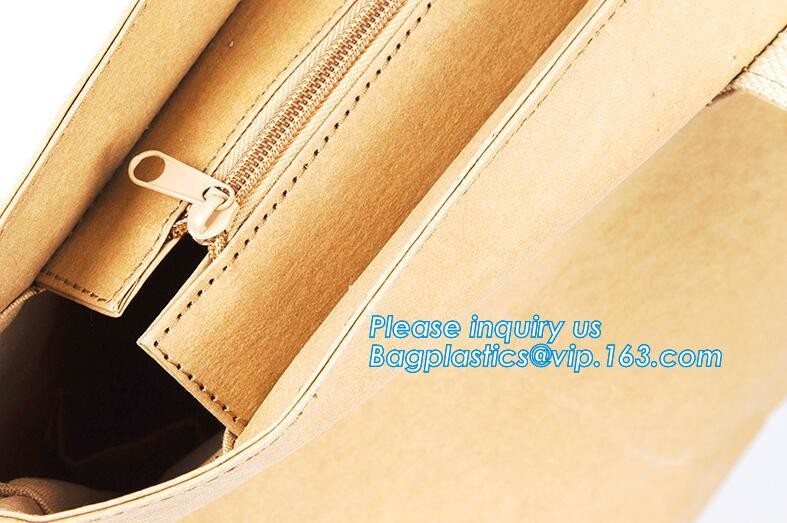 Cheap Lightweight Cheap Brown Custom Made Print Logo Water-proof Tyvek Paper Tote Shopping Bageco reusable promotion gif