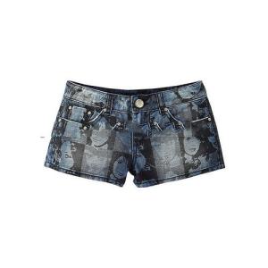 Wholesale Fashion custom printing jeans sublimation women mini denim shorts from china suppliers