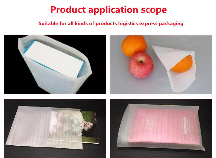 White EPE Buffer Bags Shockproof EPE Foam Pouch 8*10cm