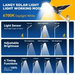 Outdoor Waterproof 542*350*72MM Integrated Endurance Solar Street Light
