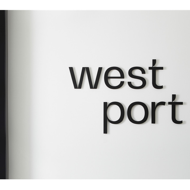 Customized Matt Acrylic Letter Signage For Indoor Signboard Background Wall