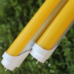 Anti UV T8 LED Tube Light 18W 4FT Industrial Yellow Light Frosted / Clear PC