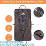 Gusseted Travel Garment Bag For Business, Foldable, Durable Thick Oxford Fabric