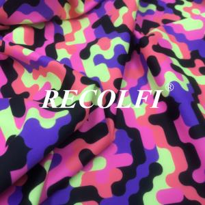 Wholesale Double Printing Patterns Ribbed Swimwear Fabric Keeping Warp Soften from china suppliers