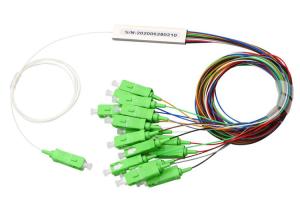 Wholesale SC APC Mini Fiber Optic PLC Splitter 1X2 1x3 1X4 1X8 1X16 1x24 1X32 1x48 1X64 1x128 from china suppliers