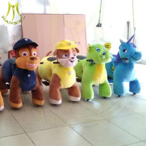 Wholesale Hansel amusement park games electric children ride on plush animals from china suppliers