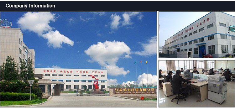 Galvanized Powder Coated Outdoor Street Lamp Post 10- 15m for Parking Lot