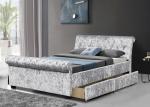 Upholstered Tufted Storage Bed Queen Size European Bedroom Customized