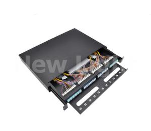 Wholesale 96 Core LC Fiber Optical Patch Panel FTTH Distribution Box Stainless Steel from china suppliers