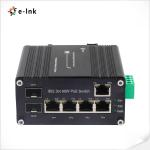 Industrial Gigabit Ethernet Switch 4Port 802.3bt PoE + 1Port RJ45 + 2Port 100