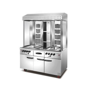 Wholesale Restaurant Commercial Cooking Equipment Gas Shawarma Making Machine With Cabinet from china suppliers