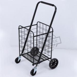 Wholesale Shopping Supermarket Folding Trolly Cart Q235 Steel from china suppliers