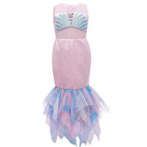 Wholesale Mermaid Princess Dress Girls Cosplay Costumes Summer Children'S Clothing from china suppliers