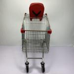 5" Wheel 240L Family Shopping Trolley Cart Q195 Steel Large Shopping Cart