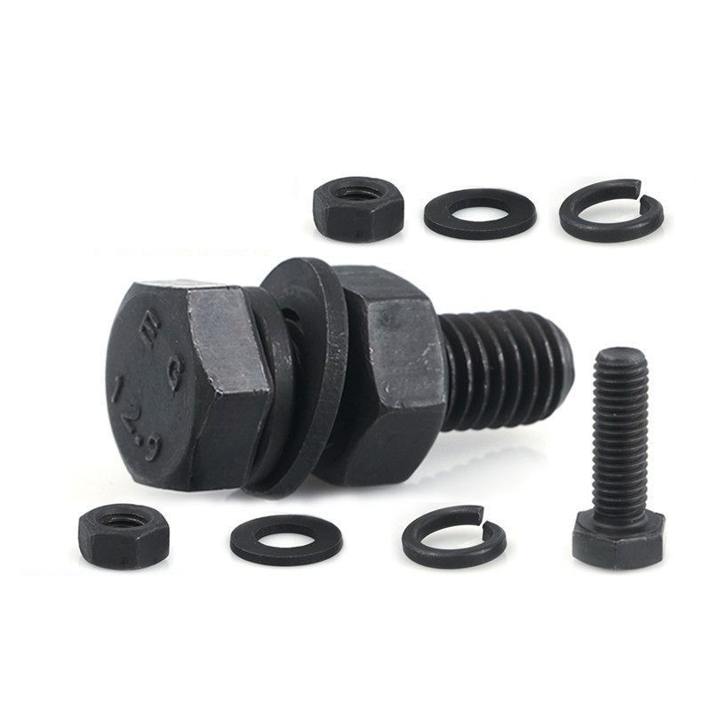 M6 M8 High Strength DIN931 DIN933 Grade 4.8 8.8 10.9 12.9 Hex Head Bolt And Nut