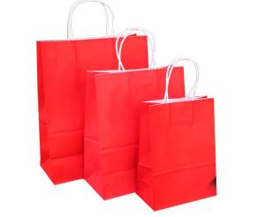 Wholesale Customized Color Shopping Paper Gift Bags With Handles 15X8X21 Cm from china suppliers