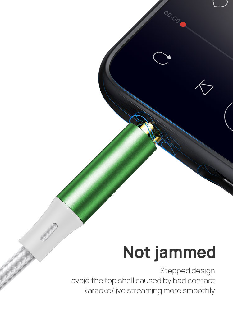 OEM 2M Iphone Lightning To Aux Cable For Car