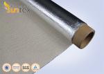Silver Heat Reflective Aluminum Fiberglass Cloth For Flexible Hose Fabricating