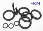 FKM Black Heat Resistant Quad Ring For Diesel Fuels , Rubber X Ring Seals