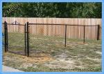 PVC Coated Chain Link Fence Fabric , 50 Foot Chain Link Fence Fit House Gardens