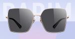 Non Polarized Square Women Sunglasses 76028 Metal Frames