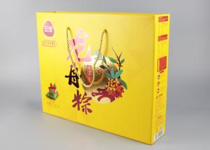Wholesale PP Handles Paper Shopping Bags Hard Corrugated With Gold Foil Stamp And Spot UV from china suppliers