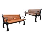 Waterproof Plastic Wooden Bench , Anti Rust Durable Wooden Garden Bench Seat